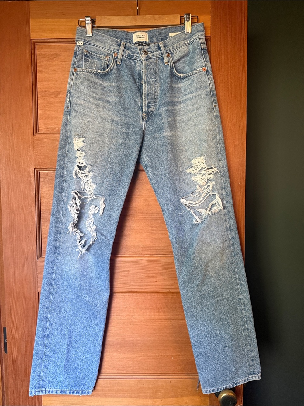 Citizens Of Humanity Emery Distressed Straight Jeans